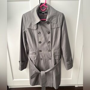 DKNY Women's Charcoal Trench Coat